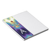 宝石はかりで測石モノグラム法金ゴールド ノートパッド (アングル)