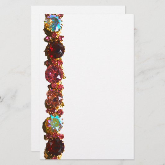 宝石はカラフルダイヤモンドをサファイアにする 便箋 (正面/裏面)