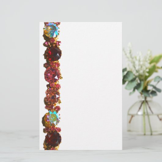 宝石はカラフルダイヤモンドをサファイアにする 便箋 (スタンド正面)