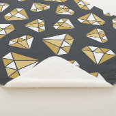 宝石をテーマにしたヴィンテージシームレスなパターン。 シェルパブランケット (3/4)