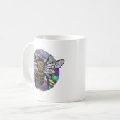 宝石を付けたハチ コーヒーマグカップ (正面左)