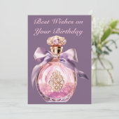 宝石を付けた香水ボトル シーズンカード (スタンド正面)