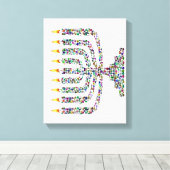 宝石を使ったハヌキヤのキャンバス印刷 キャンバスプリント (インサイチュ (ウッドフロア))