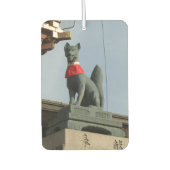 宝石を口に入れたキツネキツネ(キツネ) カーエアーフレッシュナー (正面)