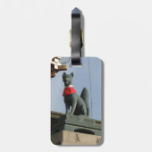 宝石を口に入れたキツネキツネ(キツネ) ラゲッジタグ (裏面縦)