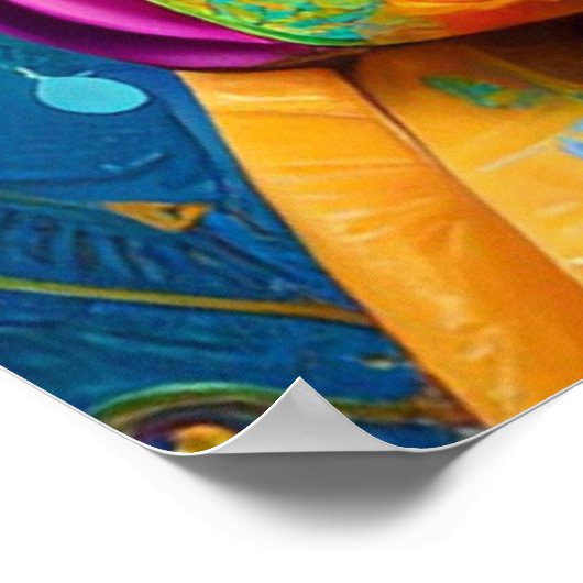 宝石を威厳のある持つアジアの王女 ポスター (角)