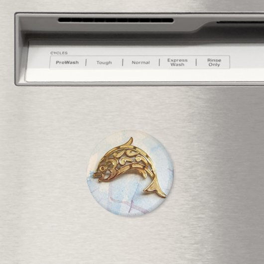 「宝石を飾ったイルカ」 マグネット (インサイチュ (食洗機))