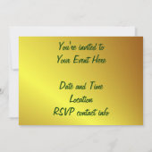 宝石を飾ったジンジャーブレッドハウス 招待状 (裏面)