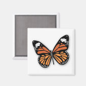 宝石を飾った（昆虫）オオカバマダラ、モナーク蝶 マグネット (正面/裏面)