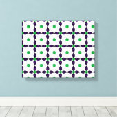 宝石アート、緑と紫 キャンバスプリント (インサイチュ (ウッドフロア))