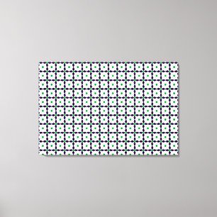 宝石アート、緑と紫 キャンバスプリント