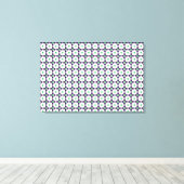 宝石アート、緑と紫 キャンバスプリント (インサイチュ (ウッドフロア))