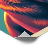 宝石ア自然ートポップ・アートのラブラドールヘッドショット ポスター (角)