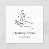 宝石エネルギー結晶ヒーラー スクエア名刺 (正面)