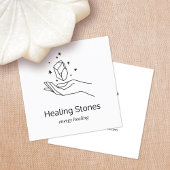 宝石エネルギー結晶ヒーラー スクエア名刺