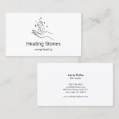 宝石エネルギー結晶ヒーラー 名刺 (正面/裏面)