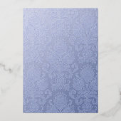 宝石エレガント入りスノーフレーク結婚のホイル招待状 箔招待状 (裏面)