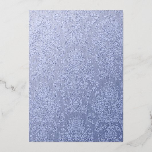 宝石エレガント入りスノーフレーク結婚のホイル招待状 箔招待状 (裏面)