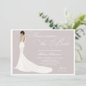 宝石エレガント入り花嫁ブライダルシャワー 招待状 (スタンド正面)