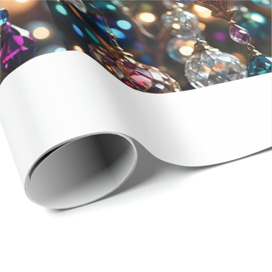 宝石エレガント調オーナメントマットラッピング紙 ラッピングペーパー (ロールコーナー)