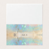 宝石オパールクリスタルジェムマーブルテーブルカード 名刺 (外部フラット)