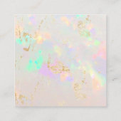 宝石オパール割引カード スクエア名刺 (裏面)