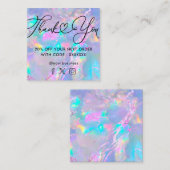 宝石オパール スクエア名刺 (正面/裏面)