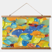 宝石カラフルのぶら下がったタペストリー 吊り下げ型タペストリー (正面)