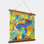 宝石カラフルのぶら下がったタペストリー 吊り下げ型タペストリー (傾斜あり)