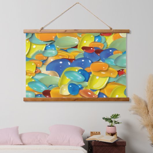 宝石カラフルのぶら下がったタペストリー 吊り下げ型タペストリー (寝室)