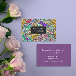 宝石カラフルガラスカスタマイズ – 色の選択 名刺