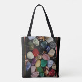 宝石カラフル石 トートバッグ (裏面)