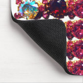 宝石カラフル、ルビー、ダイヤモンド、サファイア マウスパッド (コーナー)