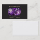 宝石クリスタルジュエルアメジスト 名刺 (正面/裏面)