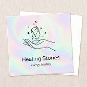宝石クリスタルチャクラヒーラー スクエア名刺