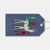 宝石クリスタルトナディアメリークリスマス ギフトタグ (正面(横))