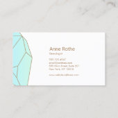 宝石クリスタルヒーラー及びジュエリーデザイナー 名刺 (裏面)