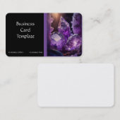 宝石クリスタルヒーリングアメジスト 名刺 (正面/裏面)