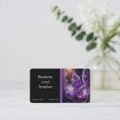 宝石クリスタルヒーリングアメジスト 名刺 (スタンド正面)