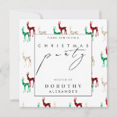 宝石クリスタル鹿のクリスマスパーティー 招待状 (正面)