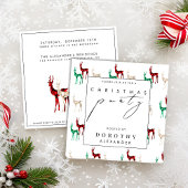 宝石クリスタル鹿のクリスマスパーティー 招待状