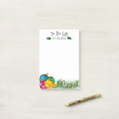 宝石クリスマスオーナメントTO DOリスト小人 ポストイット (デスク上)