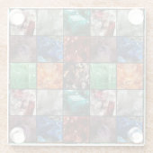 宝石コラージュ ガラスコースター (裏面)