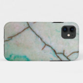 宝石シリーズ – ひび割れターコイズ、緑のカス Case-Mate iPhoneケース (裏面(横))
