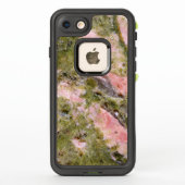 宝石シリーズ – ピンクと緑の玉石 LifeProof iPhoneケース (裏面)