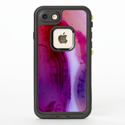 宝石シリーズ – 石英紫色のアゲート LifeProof iPhoneケース (裏面)