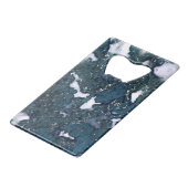 宝石シリーズ – 黒の中の石英 クレジットカード栓抜き (裏面アングル)