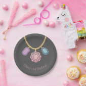 宝石ジュエリー作り女子の誕生日パーティー用品 ペーパープレート (パーティー)