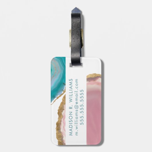 宝石ストーンズI ラゲッジタグ (裏面縦)