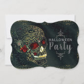宝石スパイダースカル&バラグラムゴシックパーティー 招待状 (正面)